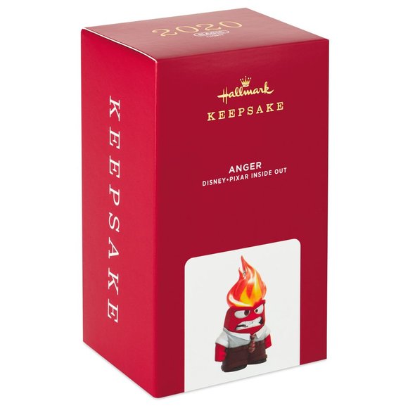 New! Disney Pixar Inside Out Hallmark Keepsake Ornament 2020 Anger - Lights Up! - Picture 1 of 5